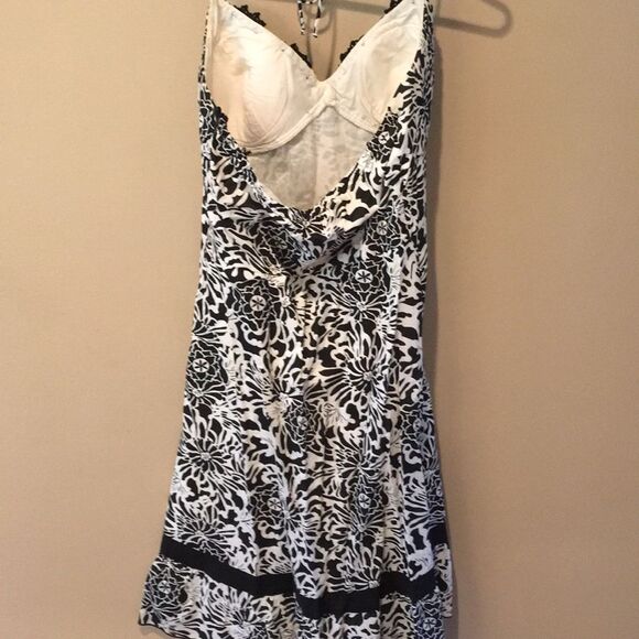 Black/cream Halter Dress women’s size 10 - Picture 4 of 7